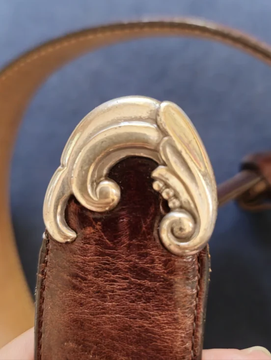 Vintage Brighton Museum Collection Noahs Arclk Brown Leather Belt 1995 - Picture 2 of 8